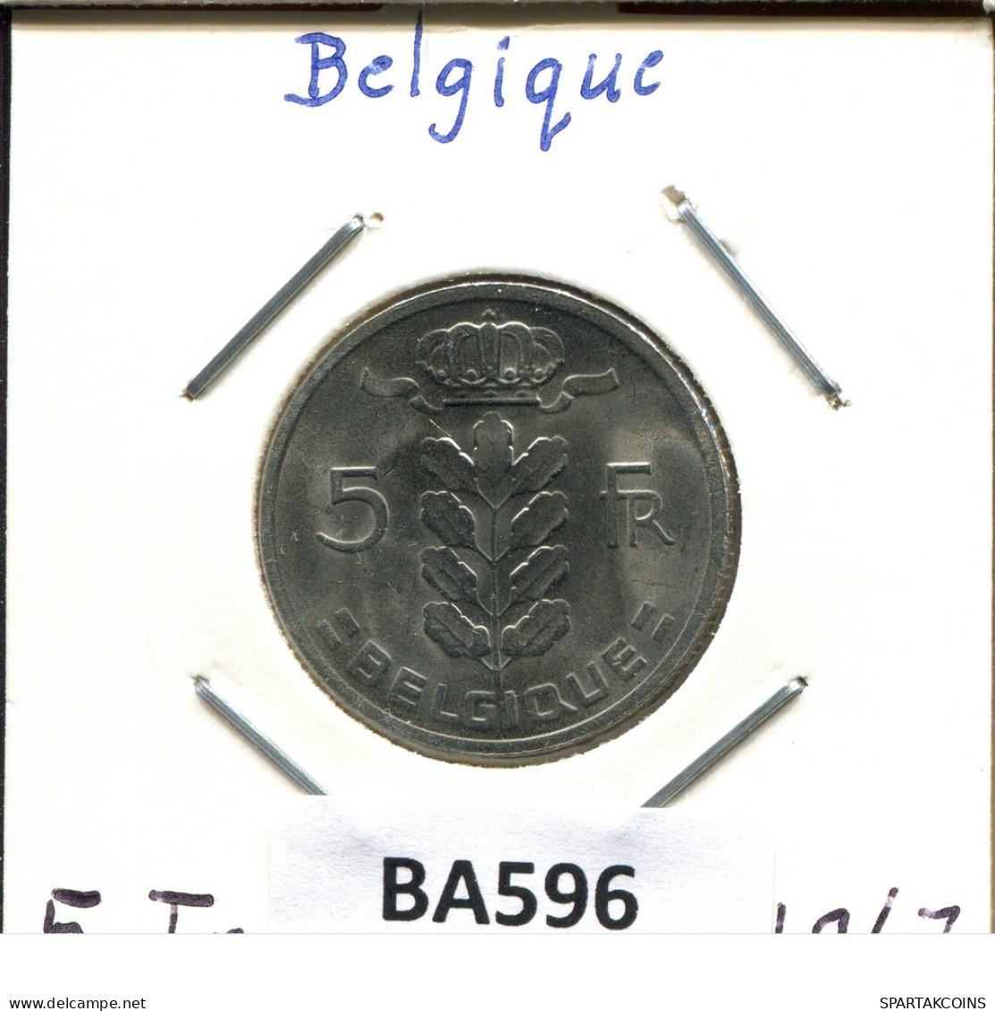5 FRANCS 1967 FRENCH Text BELGIUM Coin #BA596.U.A - 5 Francs
