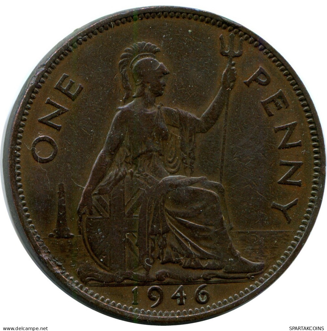 PENNY 1946 UK GRANDE-BRETAGNE GREAT BRITAIN Pièce #AZ626.F.A - D. 1 Penny
