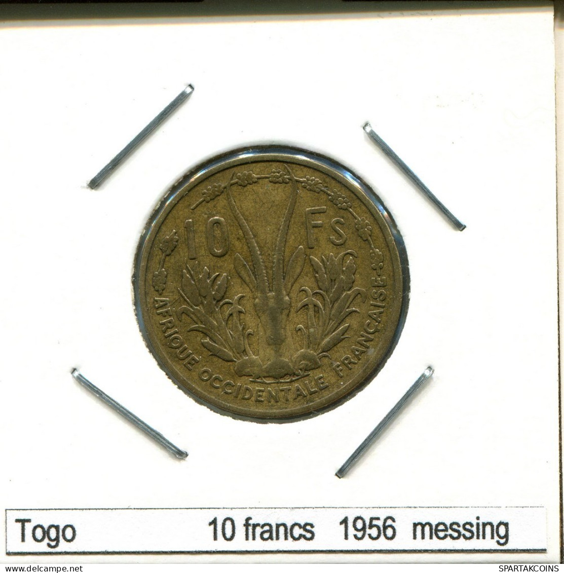 10 FRANCS CFA 1959 WESTERN AFRICAN STATES (BCEAO) Coin #AS346.U.A - Other - Africa