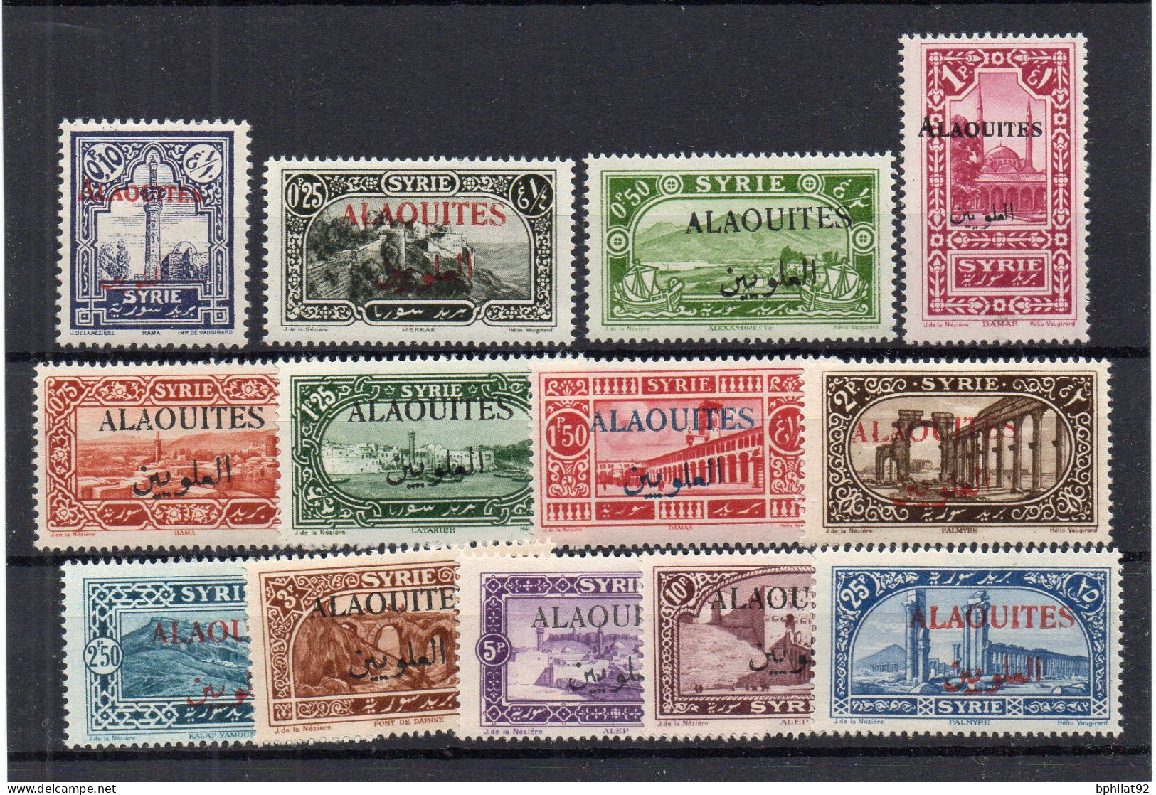 !!! ALAOUITES, SERIE N°22/34 NEUVE * - Unused Stamps