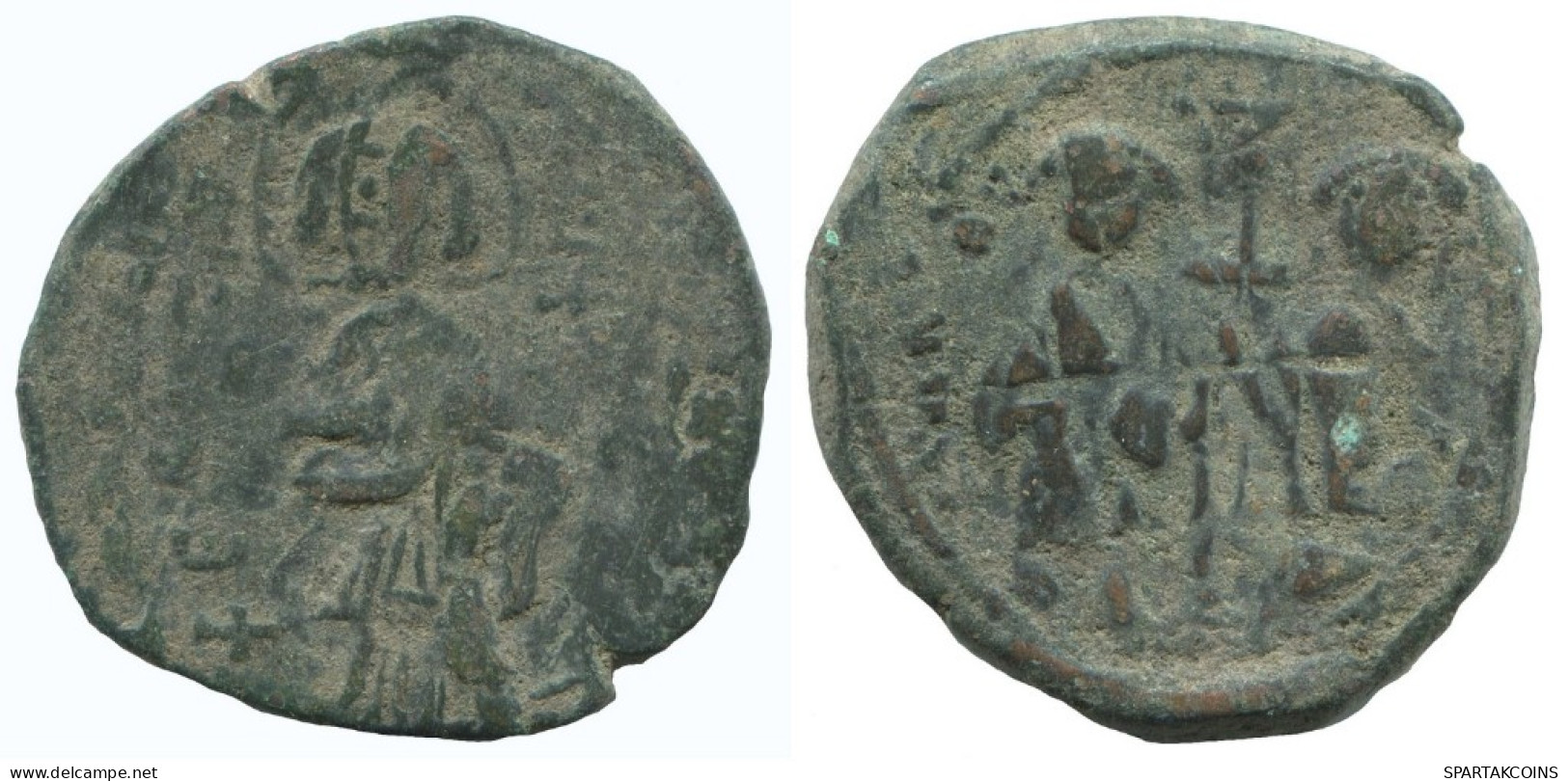 JESUS CHRIST ANONYMOUS Authentic Ancient BYZANTINE Coin 8.8g/27mm #AA644.21.U.A - Byzantinische Münzen