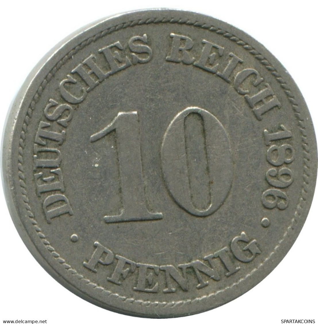 10 PFENNIG 1896 A ALLEMAGNE Pièce GERMANY #AE493.F.A - 10 Pfennig