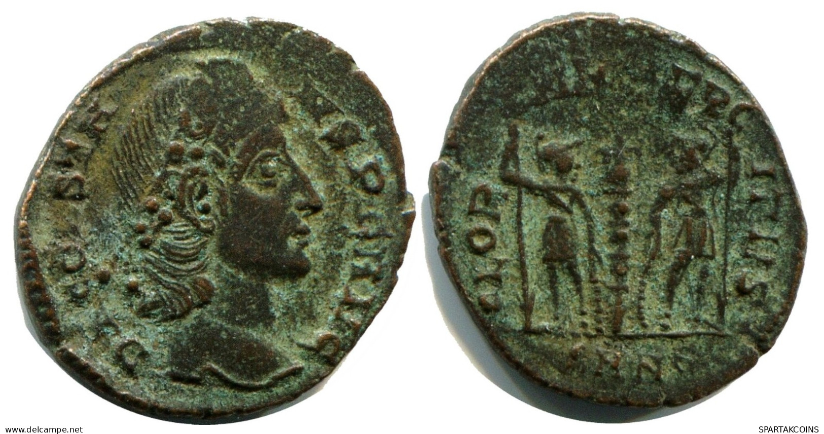 CONSTANS MINTED IN NICOMEDIA FOUND IN IHNASYAH HOARD EGYPT #ANC11776.14.F.A - The Christian Empire (307 AD Tot 363 AD)