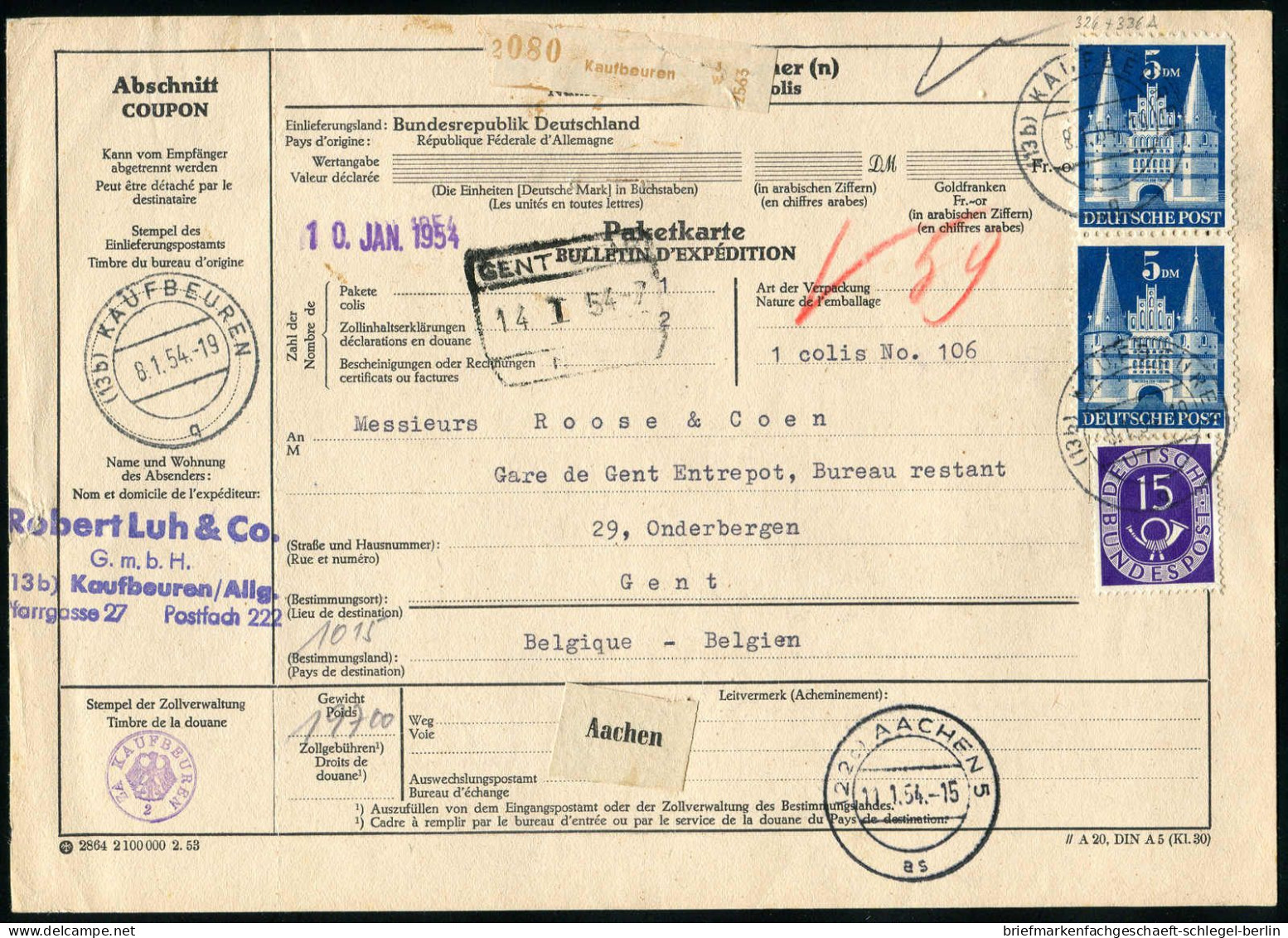 Amerik.+Brit. Zone (Bizone), 1948, 100 II (6) U.a, Brief - Covers & Documents