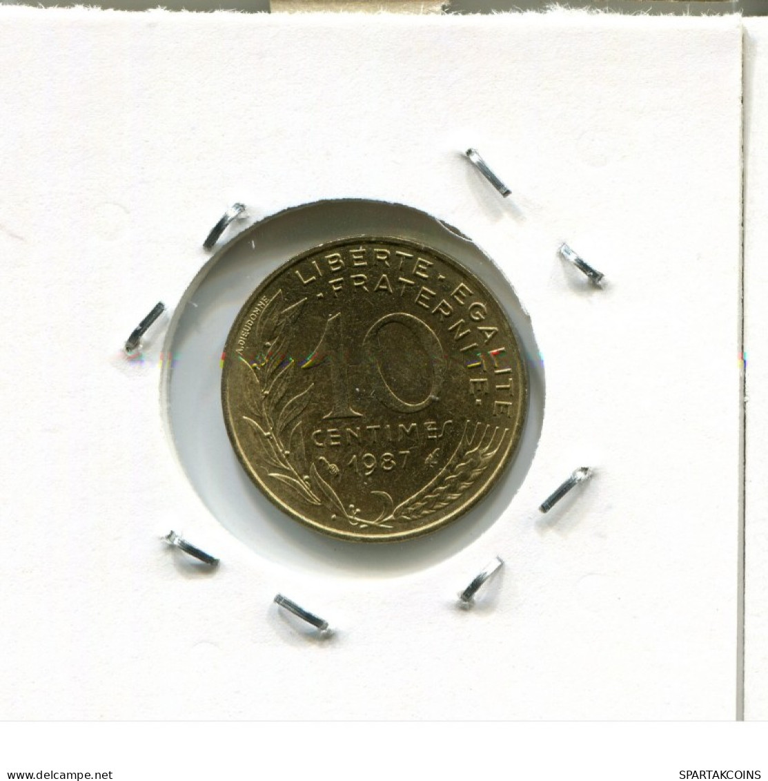 10 CENTIMES 1987 FRANKREICH FRANCE Französisch Münze #AN857.D.A - 10 Centimes