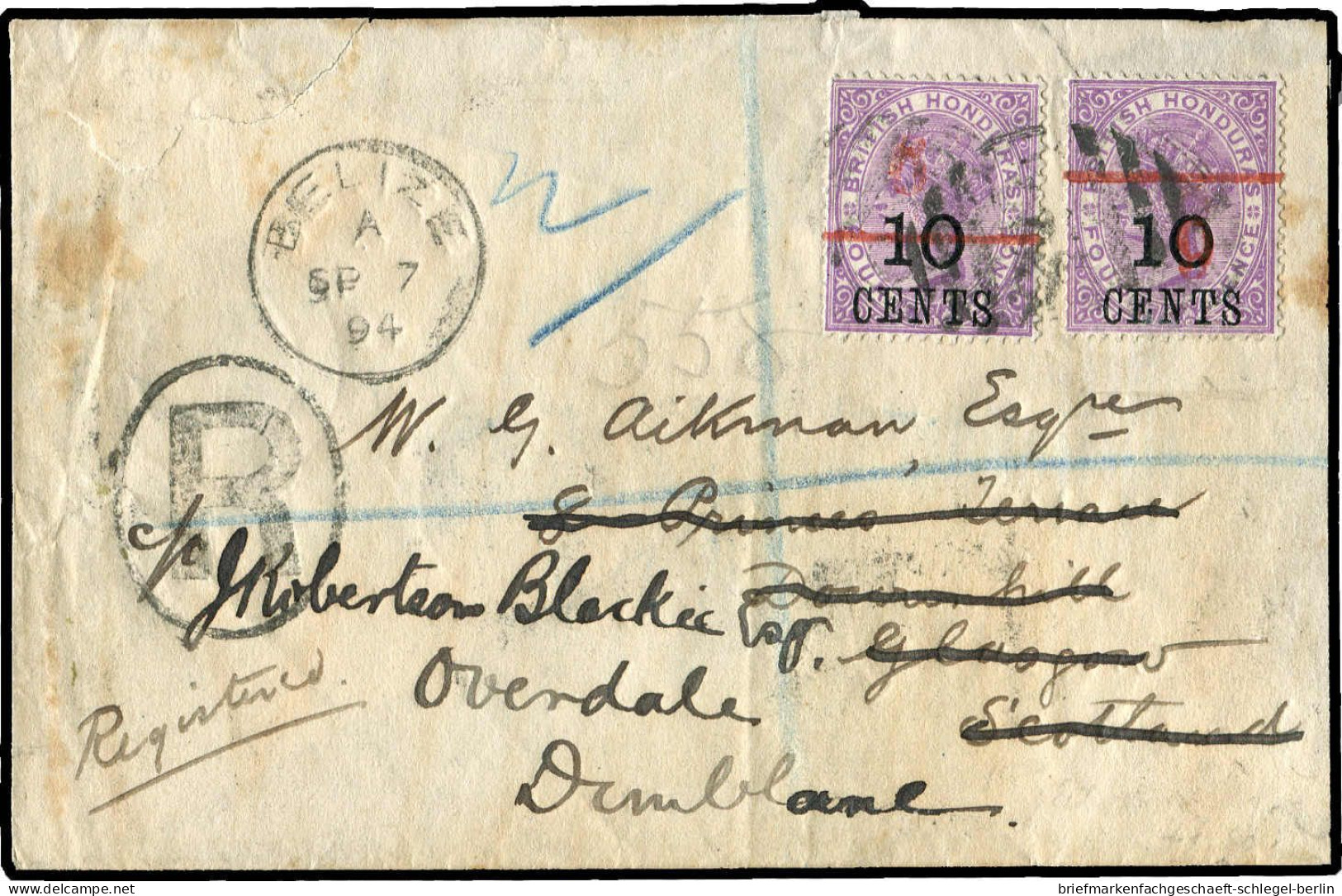 Brit. Honduras, 1891, Brief - Sonstige - Amerika