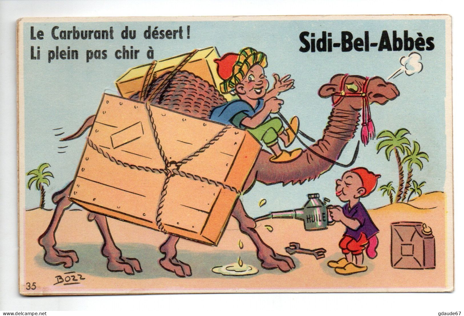 SIDI BEL ABBES (ALGERIE) - CARTE A SYSTEME - Sidi-bel-Abbes