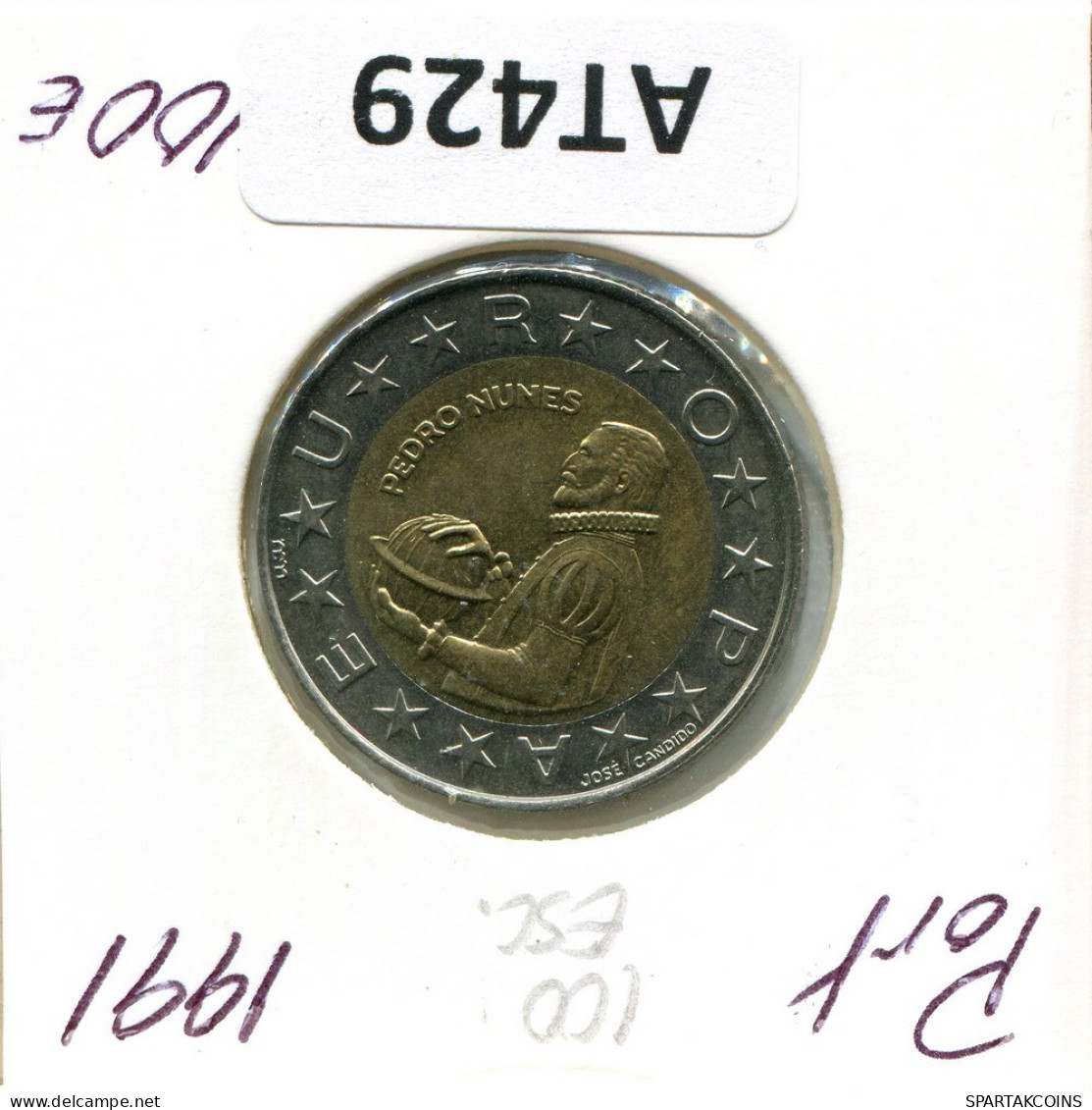 100 ESCUDOS 1991 PORTUGAL Moneda BIMETALLIC #AT429.E.A - Portugal