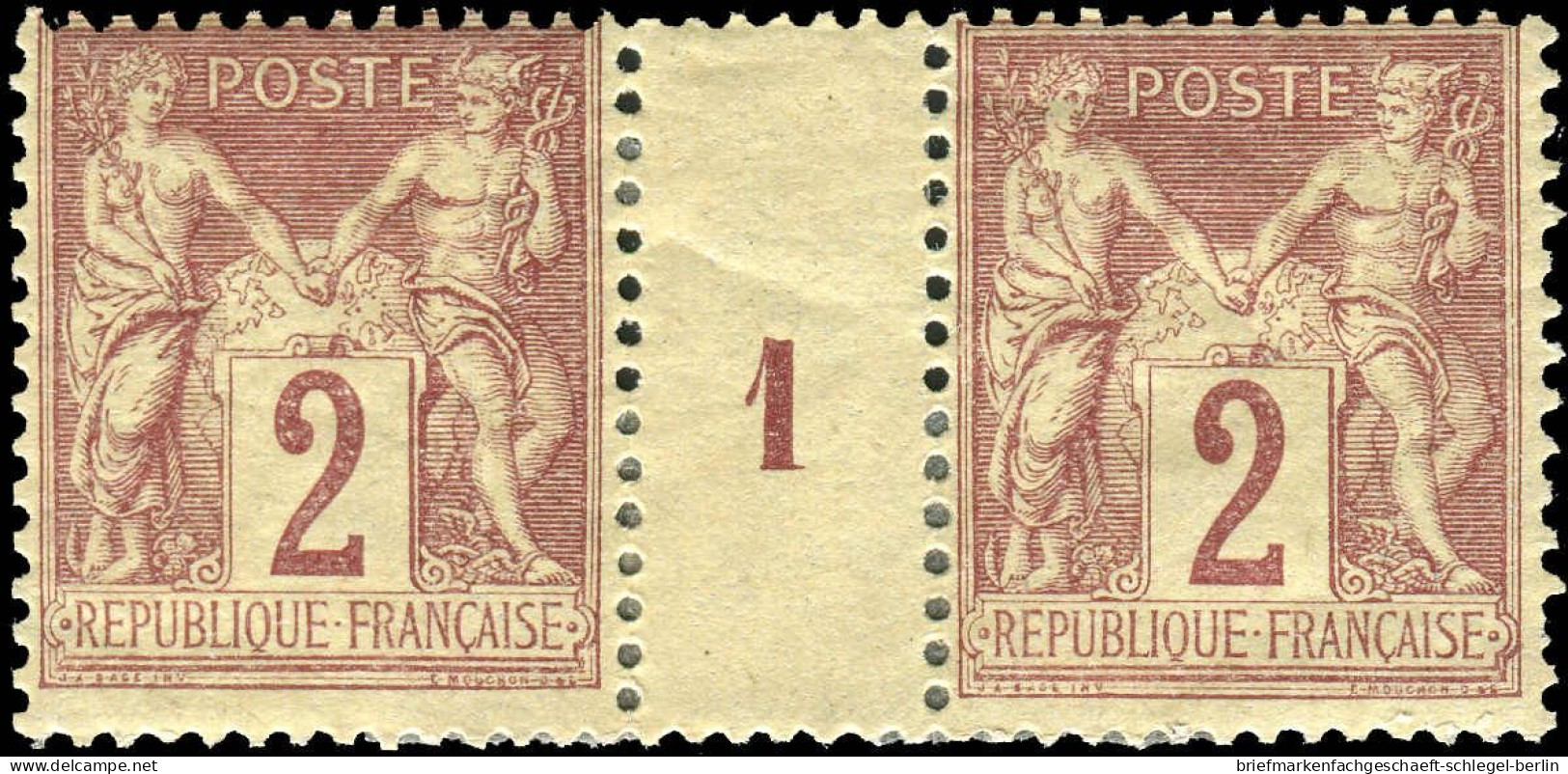 Frankreich, 1877, 69 ZS, Postfrisch, Ungebraucht - Other & Unclassified