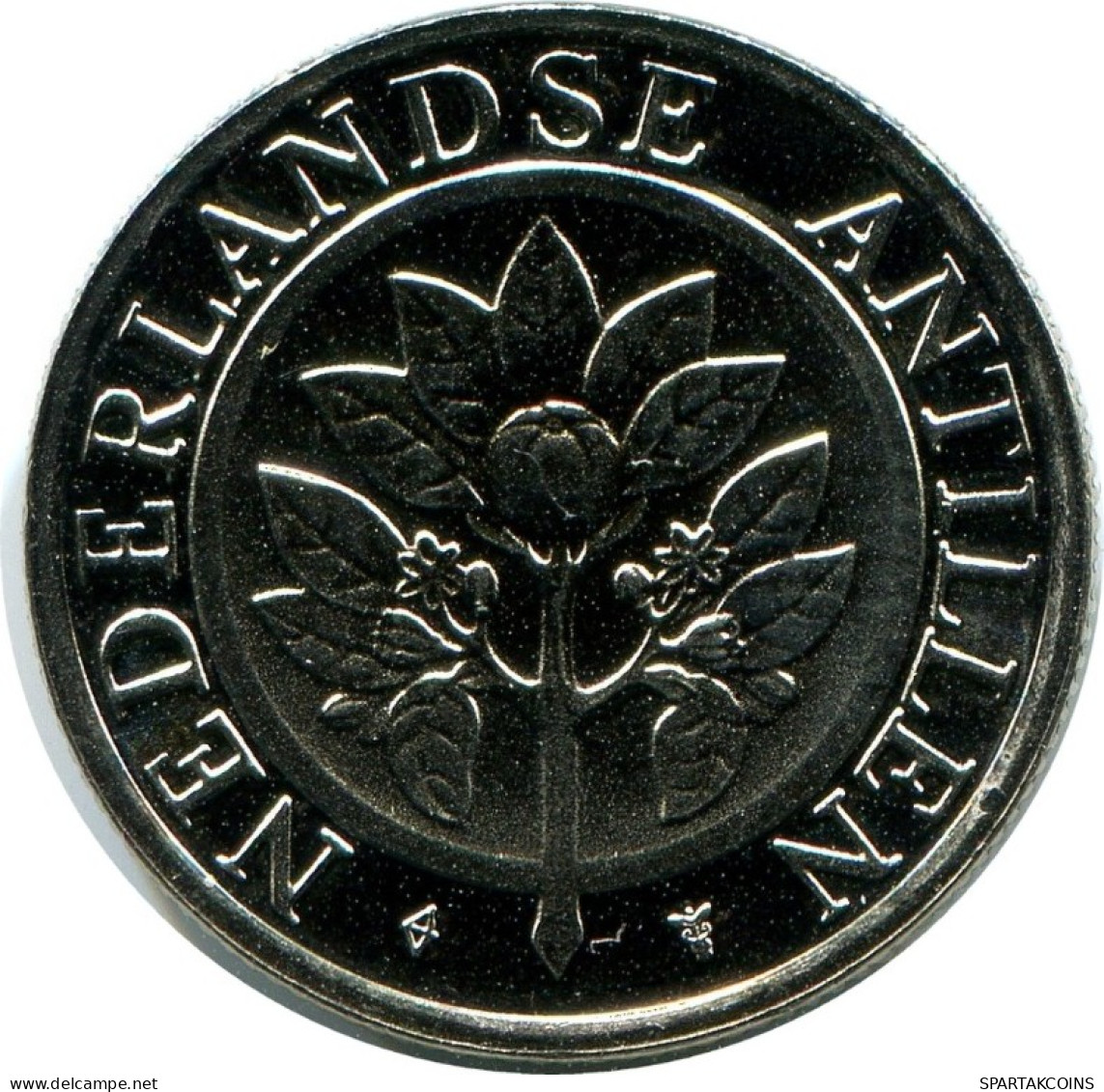 25 CENTS 1995 NETHERLANDS ANTILLES (From BU Mint Set) Coin #AH083.U.A - Nederlandse Antillen