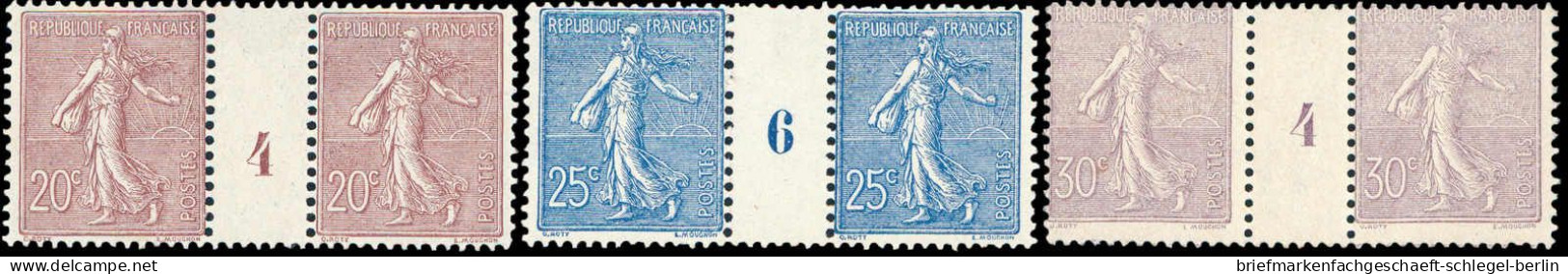 Frankreich, 1903, 108-12 X/y ZS, Postfrisch, Ungebraucht - Altri & Non Classificati