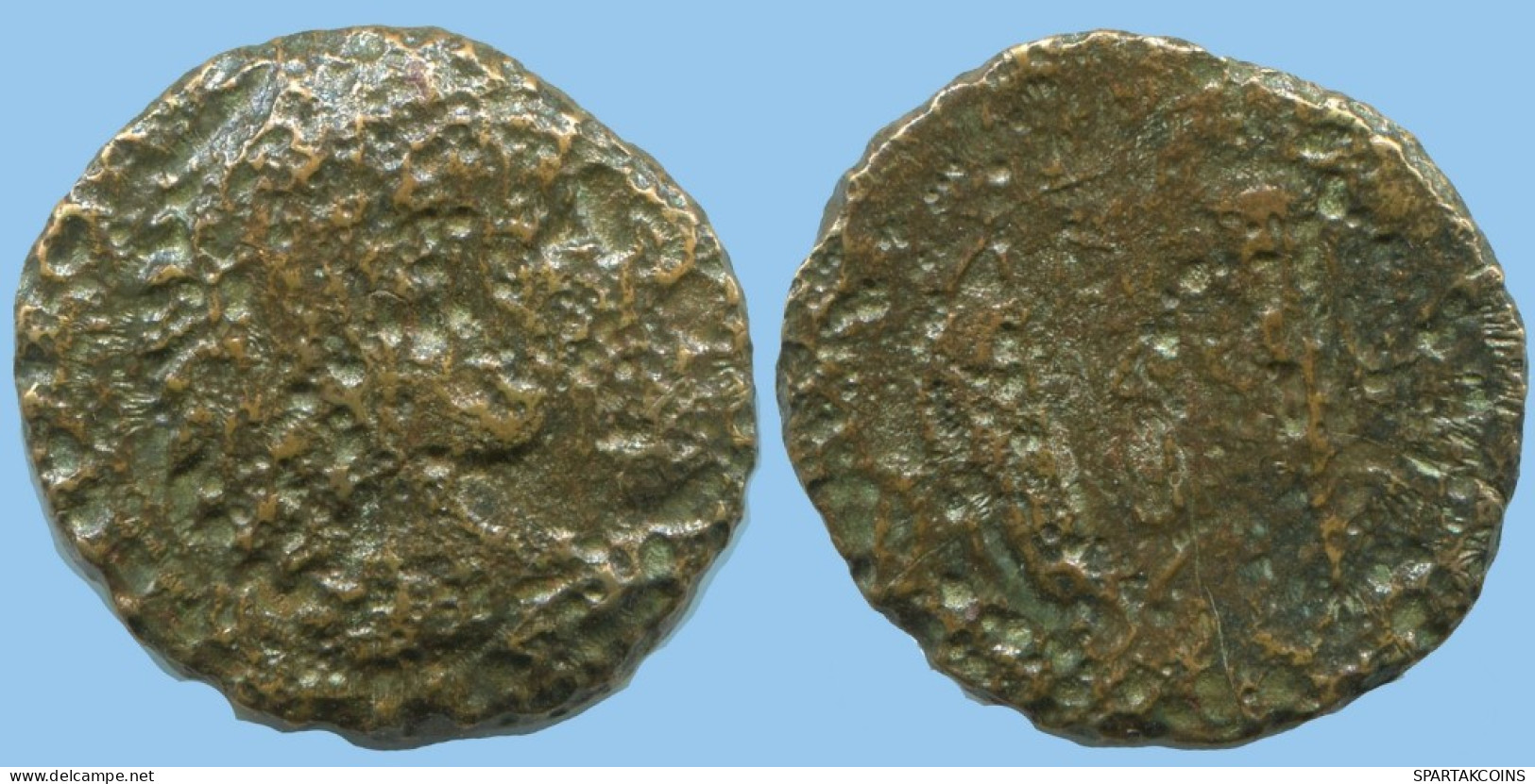 Authentique ORIGINAL GREC ANCIEN Pièce 4.2g/18mm #AF888.12.F.A - Griechische Münzen