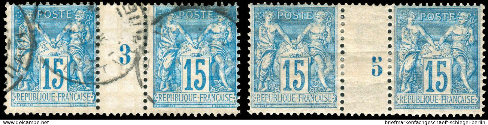 Frankreich, 1892, 83 ZS, Ungebraucht, Gestempelt - Sonstige & Ohne Zuordnung