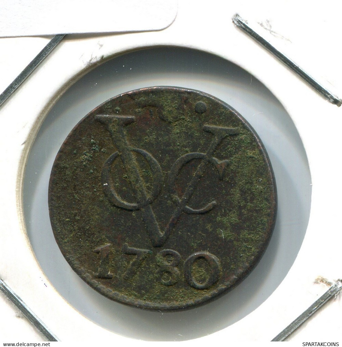 1780 UTRECHT VOC DUIT NEERLANDÉS NETHERLANDS Colonial Moneda #VOC1618.10.E.A - Nederlands-Indië