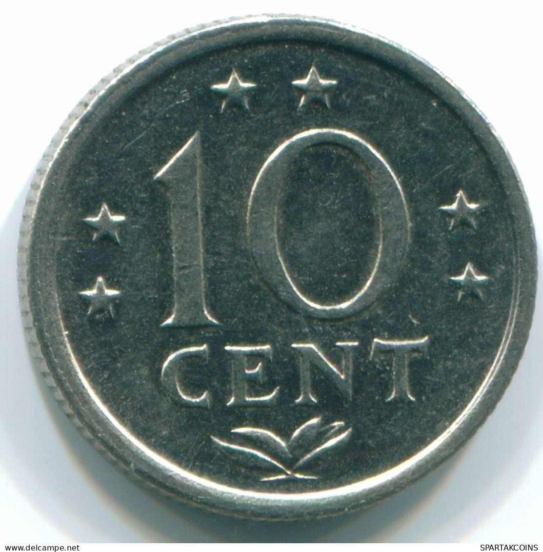 10 CENTS 1971 ANTILLAS NEERLANDESAS Nickel Colonial Moneda #S13434.E.A - Netherlands Antilles