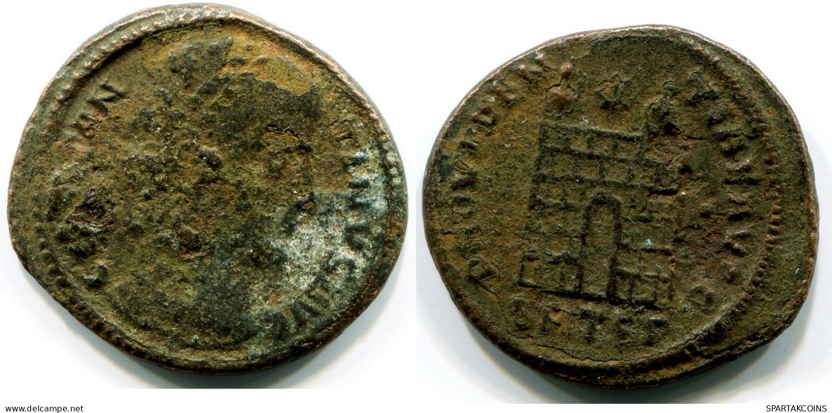 CONSTANTINE I MINTED IN THESSALONICA FOUND IN IHNASYAH HOARD #ANC11136.14.F.A - The Christian Empire (307 AD To 363 AD)