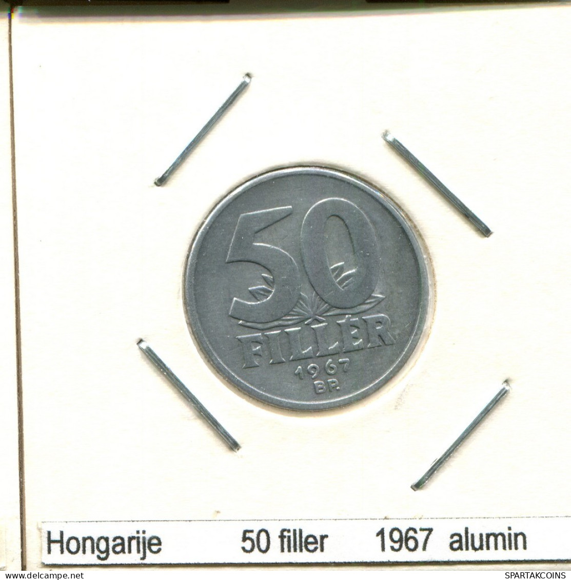 50 FILLER 1967 HONGRIE HUNGARY Pièce #AS505.F.A - Hongrie