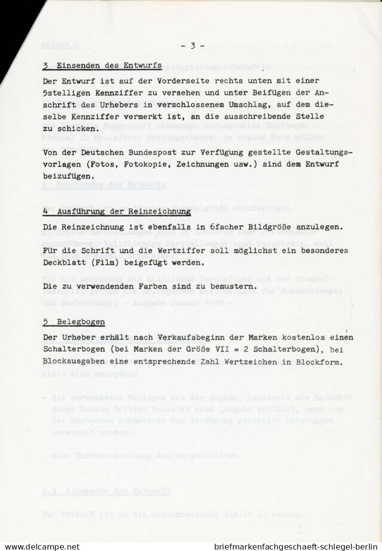 Bundesrepublik Deutschland, 1986, 1280 Entwurf, postfrisch