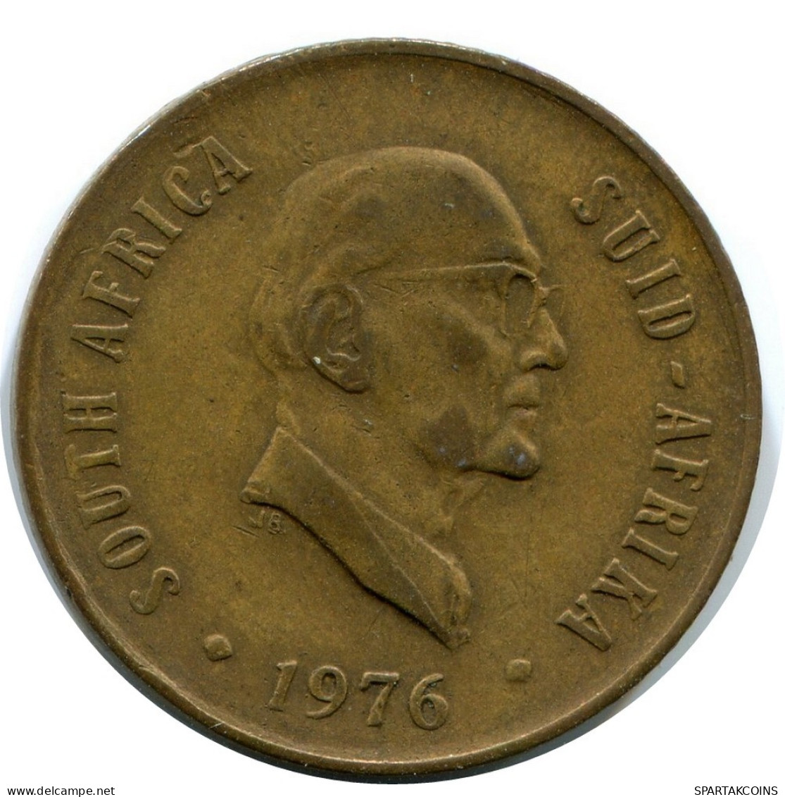 2 CENTS 1976 SÜDAFRIKA SOUTH AFRICA Münze #AX174.D.A - Zuid-Afrika