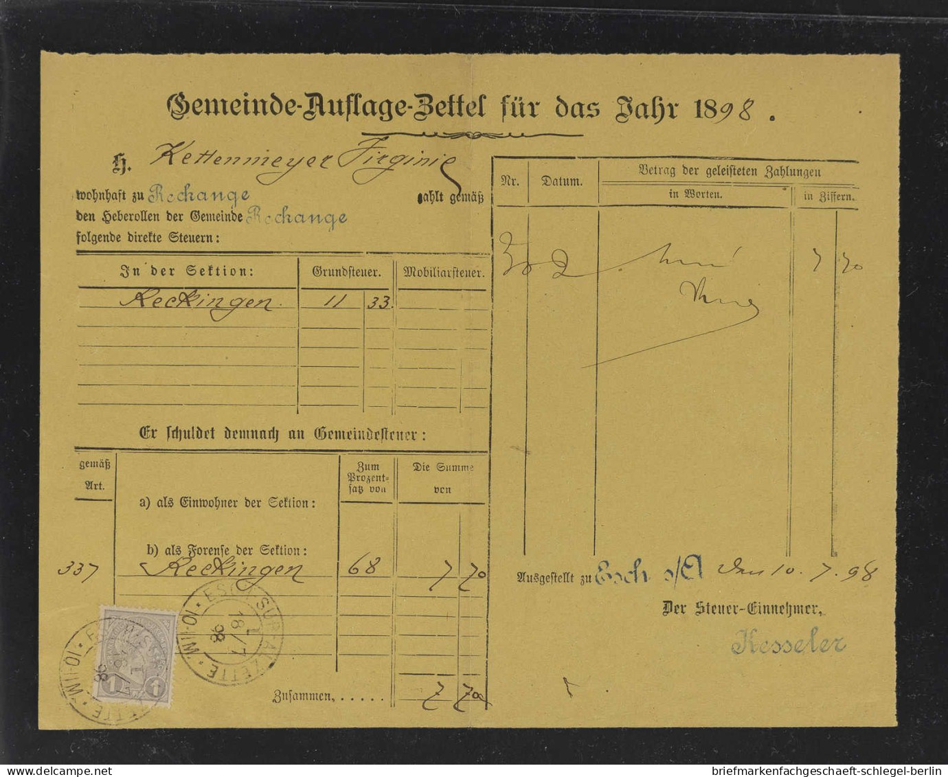 Luxemburg, 1914, 93, Brief - Autres & Non Classés