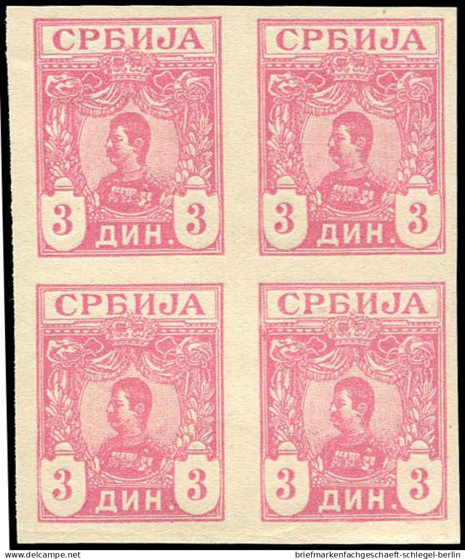 Serbien, 1901, 60 B U (4), Ohne Gummi - Serbia