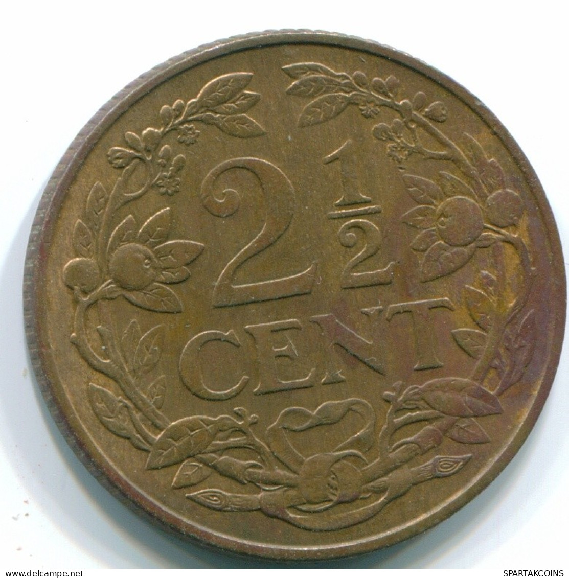 2 1/2 CENT 1965 CURACAO NÉERLANDAIS NETHERLANDS Bronze Colonial Pièce #S10197.F.A - Curaçao