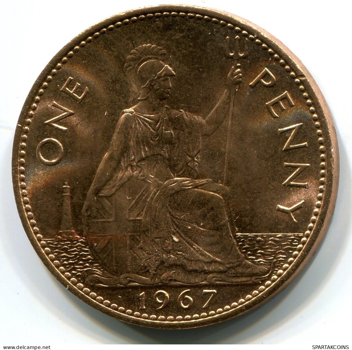 PENNY 1967 UK GBAN BRETAÑA GREAT BRITAIN Moneda UNC #W11012.E.A - D. 1 Penny