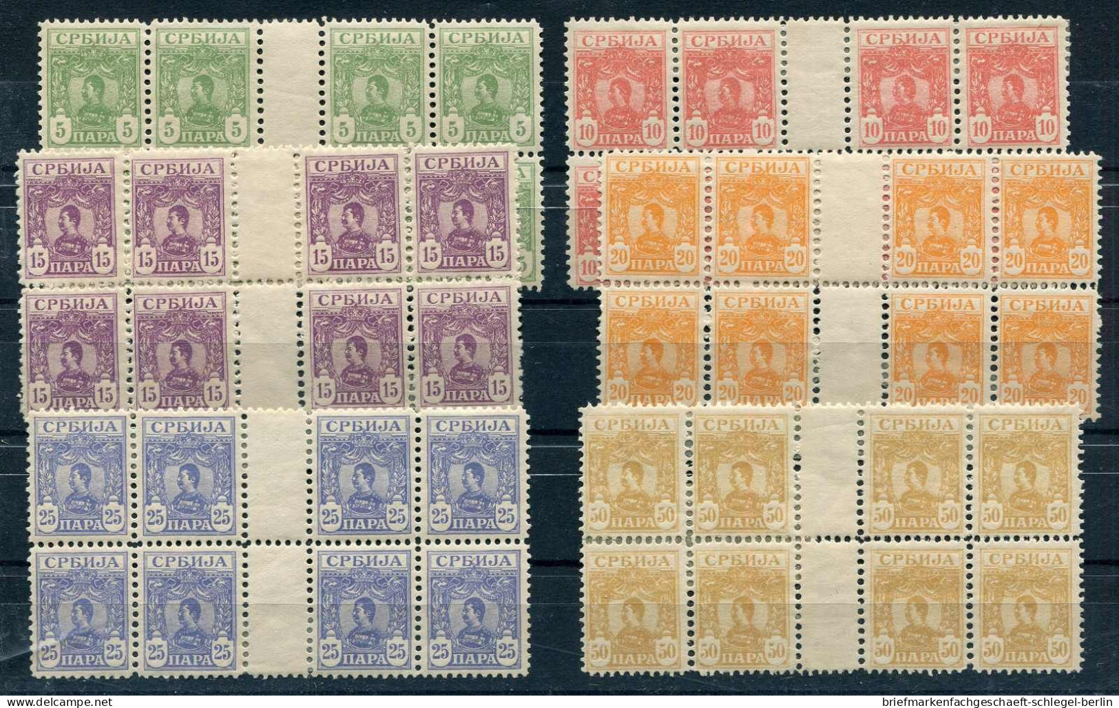 Serbien, 1901, 53-58, Postfrisch, Ungebraucht - Serbien