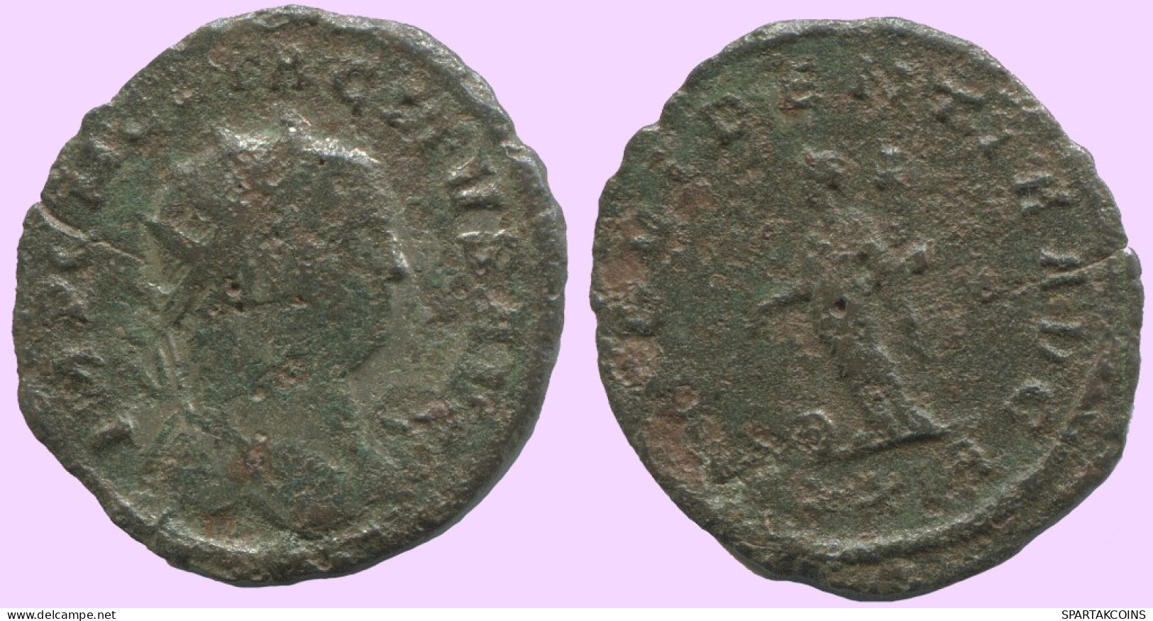 LATE ROMAN IMPERIO Follis Antiguo Auténtico Roman Moneda 2.7g/21mm #ANT2140.7.E.A - El Bajo Imperio Romano (363 / 476)