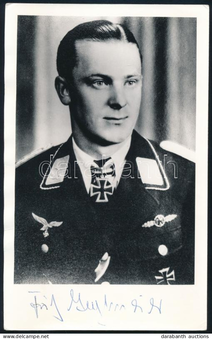 Fritz Tegtmeier (1917-1999) Német Luftwaffe Pilóta, Repülő ász (146 Légi Győzelem), A Vaskereszt Lovagkeresztjének Kitün - Otros & Sin Clasificación