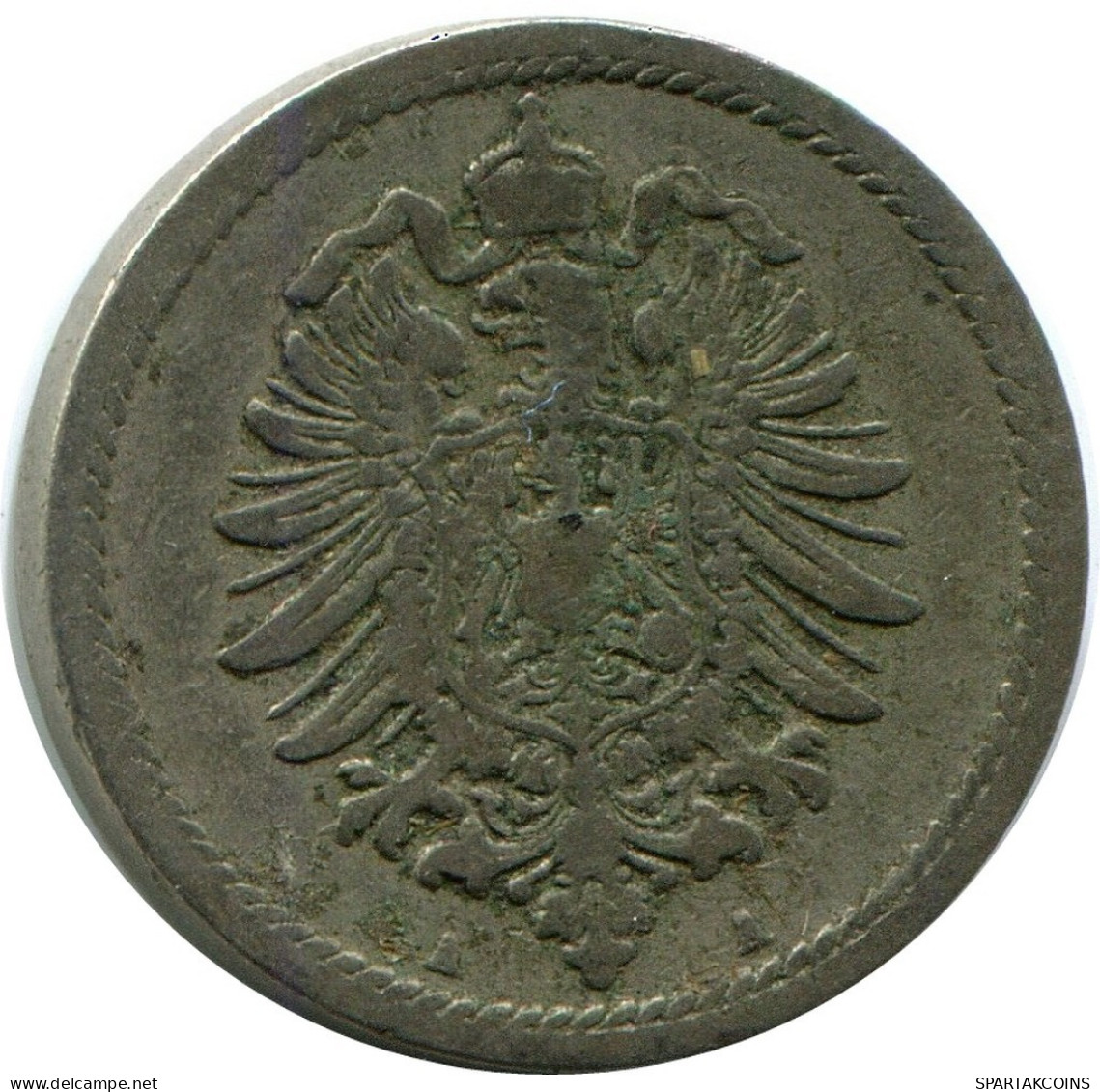 5 PFENNIG 1889 A DEUTSCHLAND Münze GERMANY #DB252.D.A - 5 Pfennig