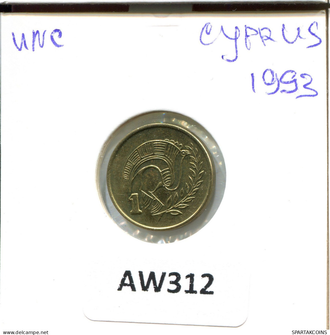 1 CENT 1993 ZYPERN CYPRUS Münze #AW312.D.A - Zypern