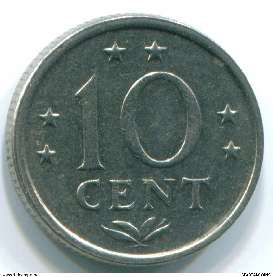 10 CENTS 1971 NETHERLANDS ANTILLES Nickel Colonial Coin #S13440.U.A - Netherlands Antilles