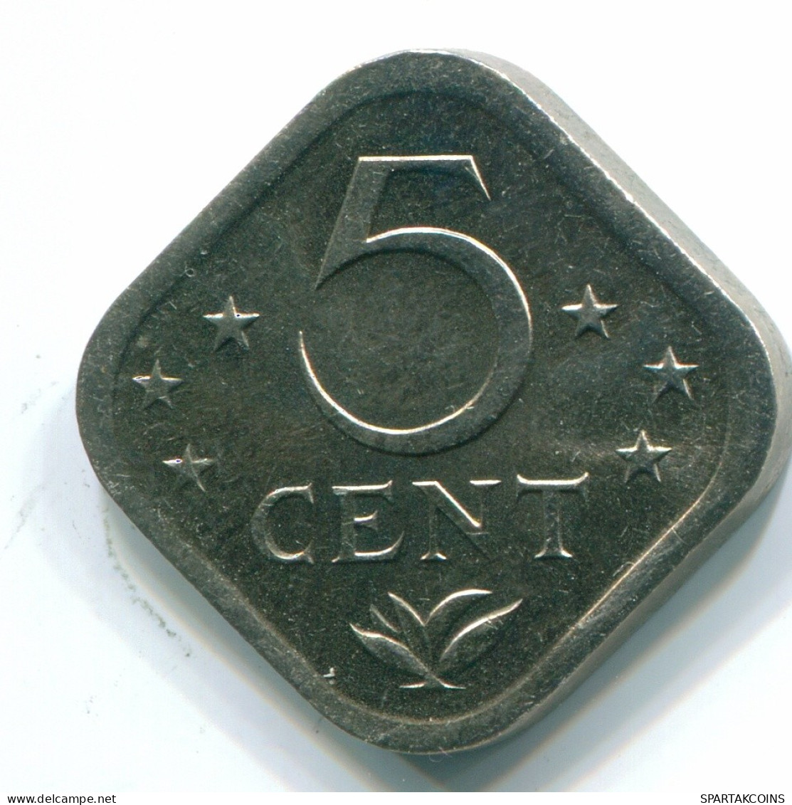 5 CENTS 1980 NIEDERLÄNDISCHE ANTILLEN Nickel Koloniale Münze #S12329.D.A - Niederländische Antillen