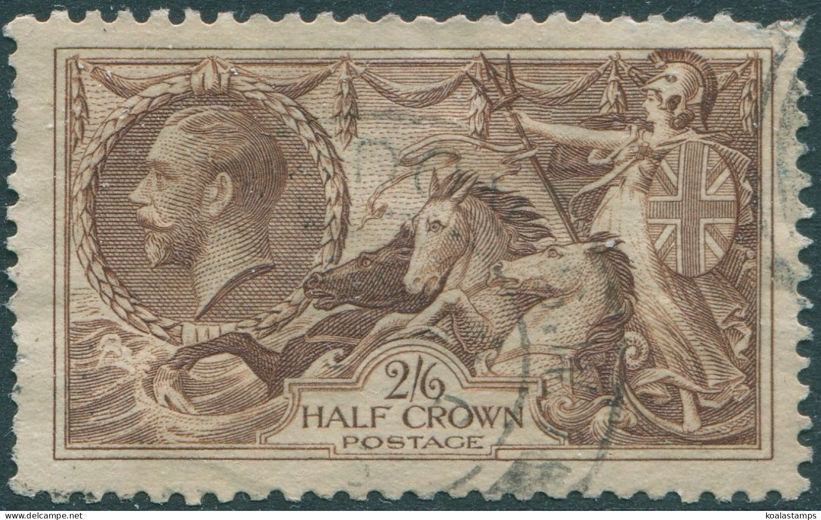 Great Britain 1934 SG450 2s.6d Chocolate-brown KGV #2 FU (amd) - Unclassified