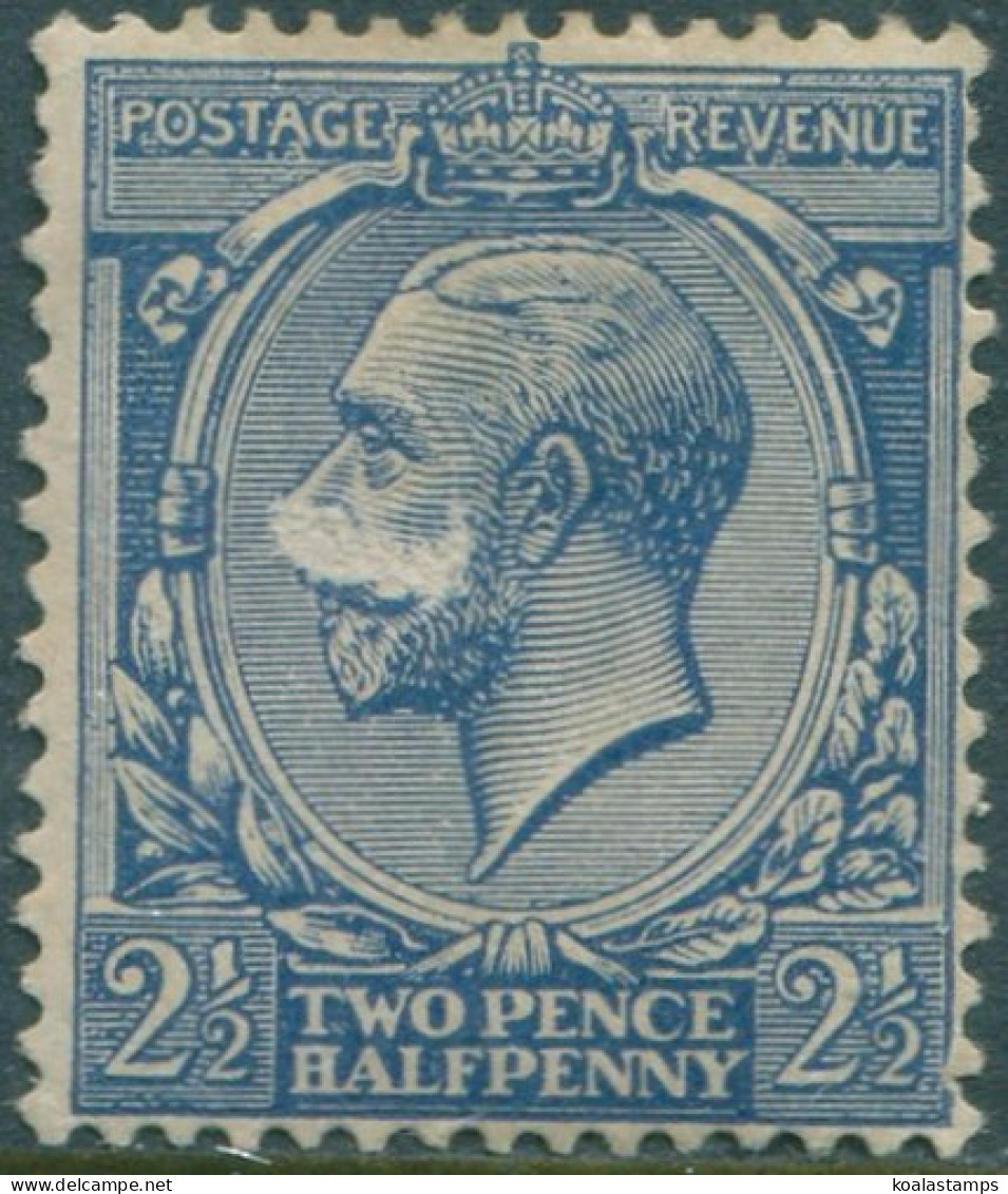 Great Britain 1924 SG422 2½d Bright Blue KGV Thin On Front MLH (amd) - Zonder Classificatie