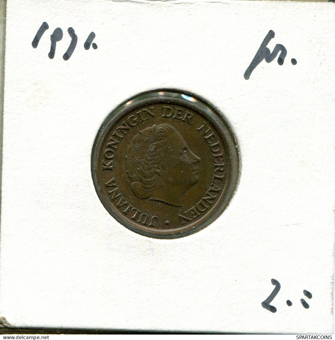 5 CENTS 1971 NEERLANDÉS NETHERLANDS Moneda #AU439.E.A - 1948-1980: Juliana