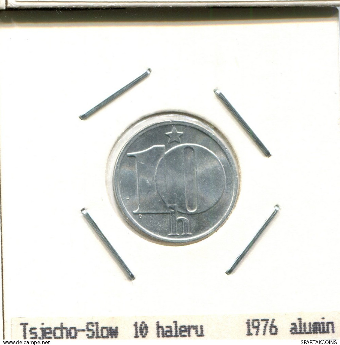 10 HALERU 1976 CHECOSLOVAQUIA CZECHOESLOVAQUIA SLOVAKIA Moneda #AS532.E.A - Czechoslovakia