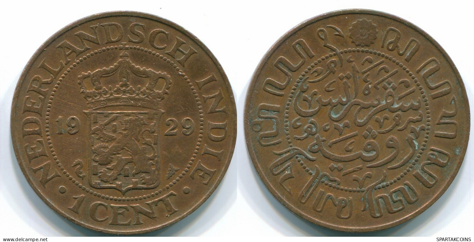 1 CENT 1929 INDIAS ORIENTALES DE LOS PAÍSES BAJOS INDONESIA Copper #S10108.E.A - Dutch East Indies