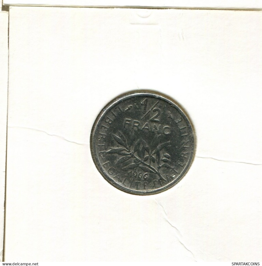 1/2 FRANC 1966 FRANCIA FRANCE Moneda #AK506.E.A - 1/2 Franc