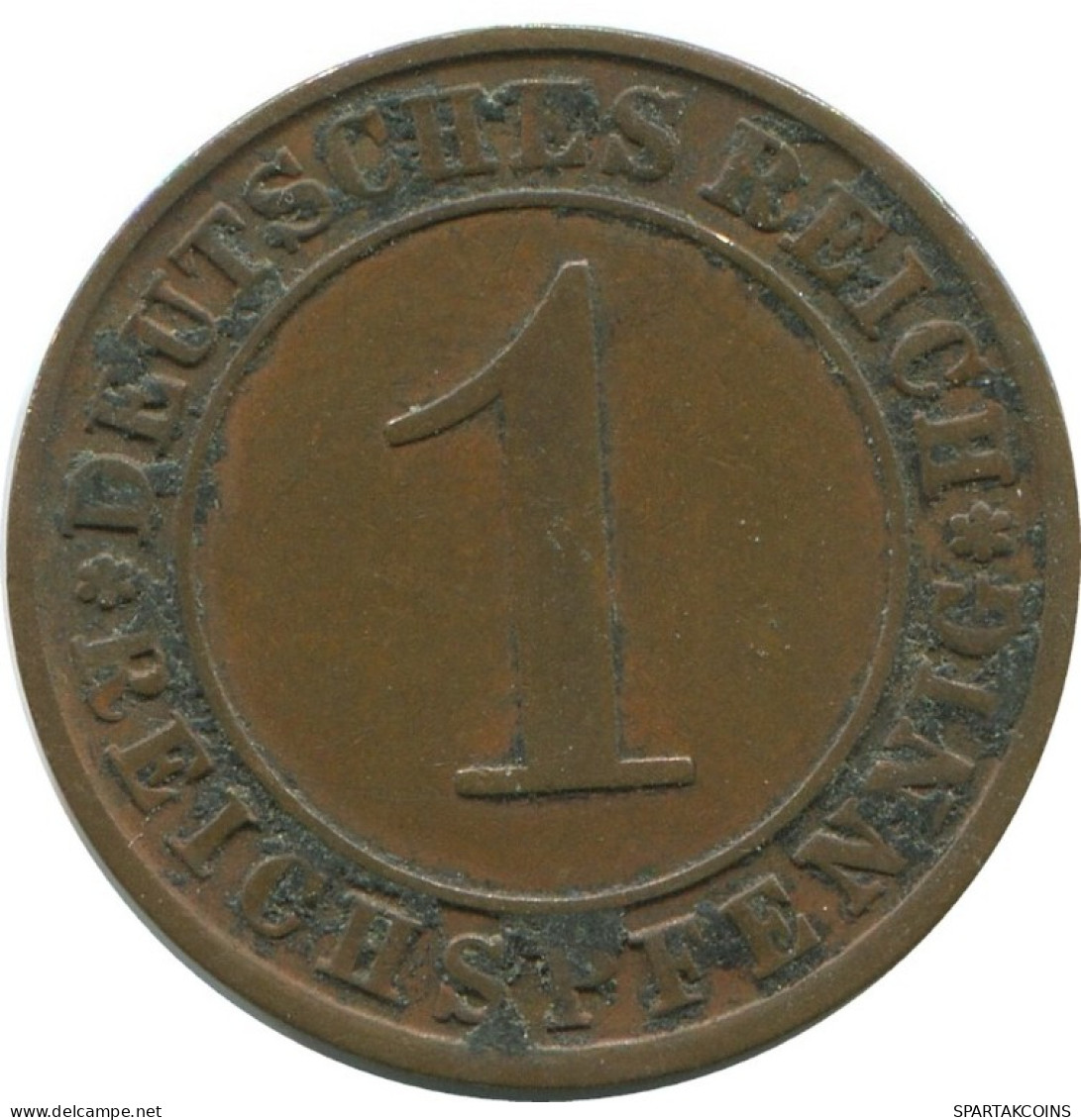 1 REICHSPFENNIG 1924 J GERMANY Coin #AD457.9.U.A - 1 Renten- & 1 Reichspfennig