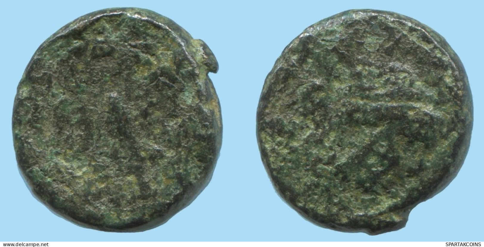 Auténtico ORIGINAL GRIEGO ANTIGUO Moneda 2.8g/14mm #AG177.12.E.A - Greek