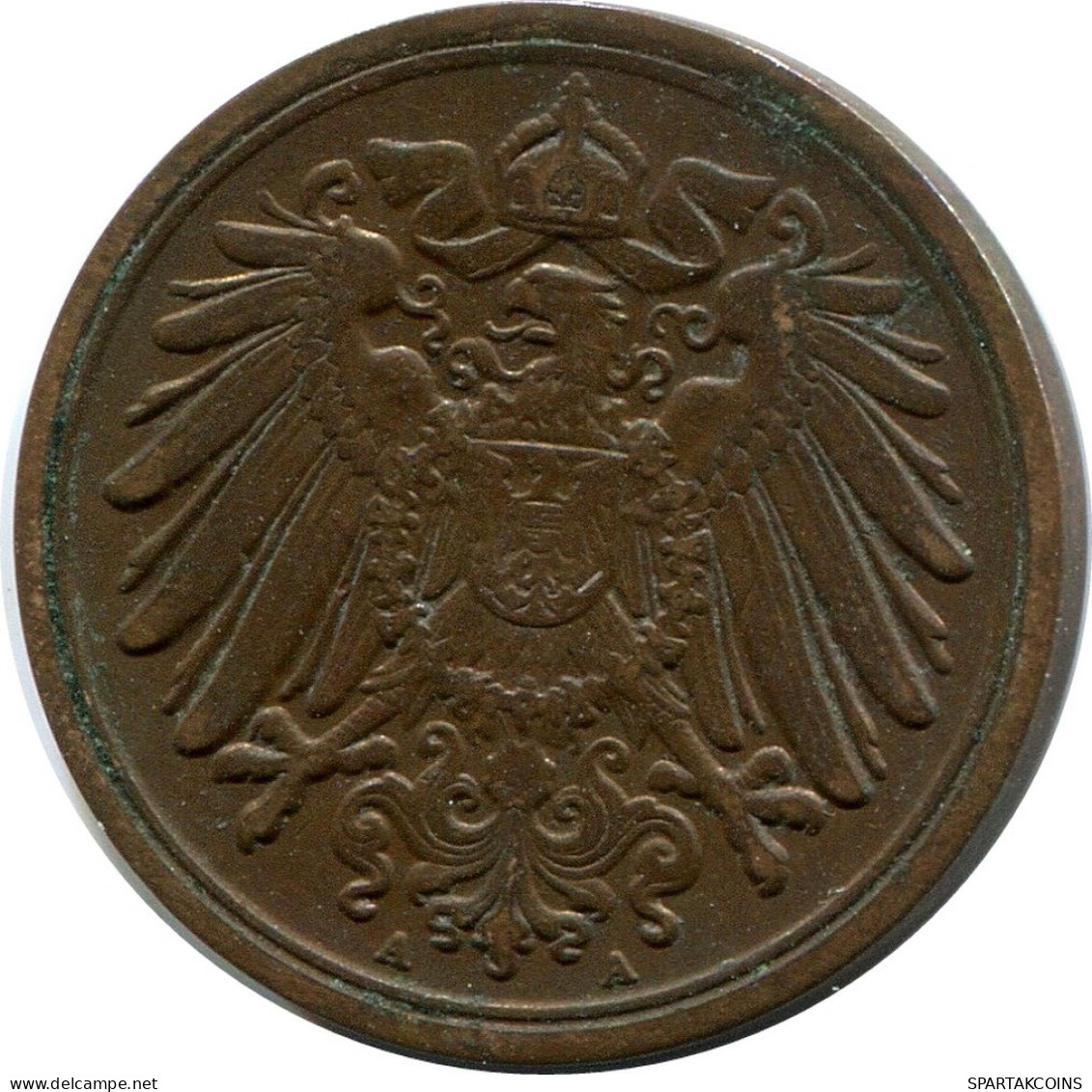 1 PFENNIG 1904 A DEUTSCHLAND Münze GERMANY #DB760.D.A - 1 Pfennig