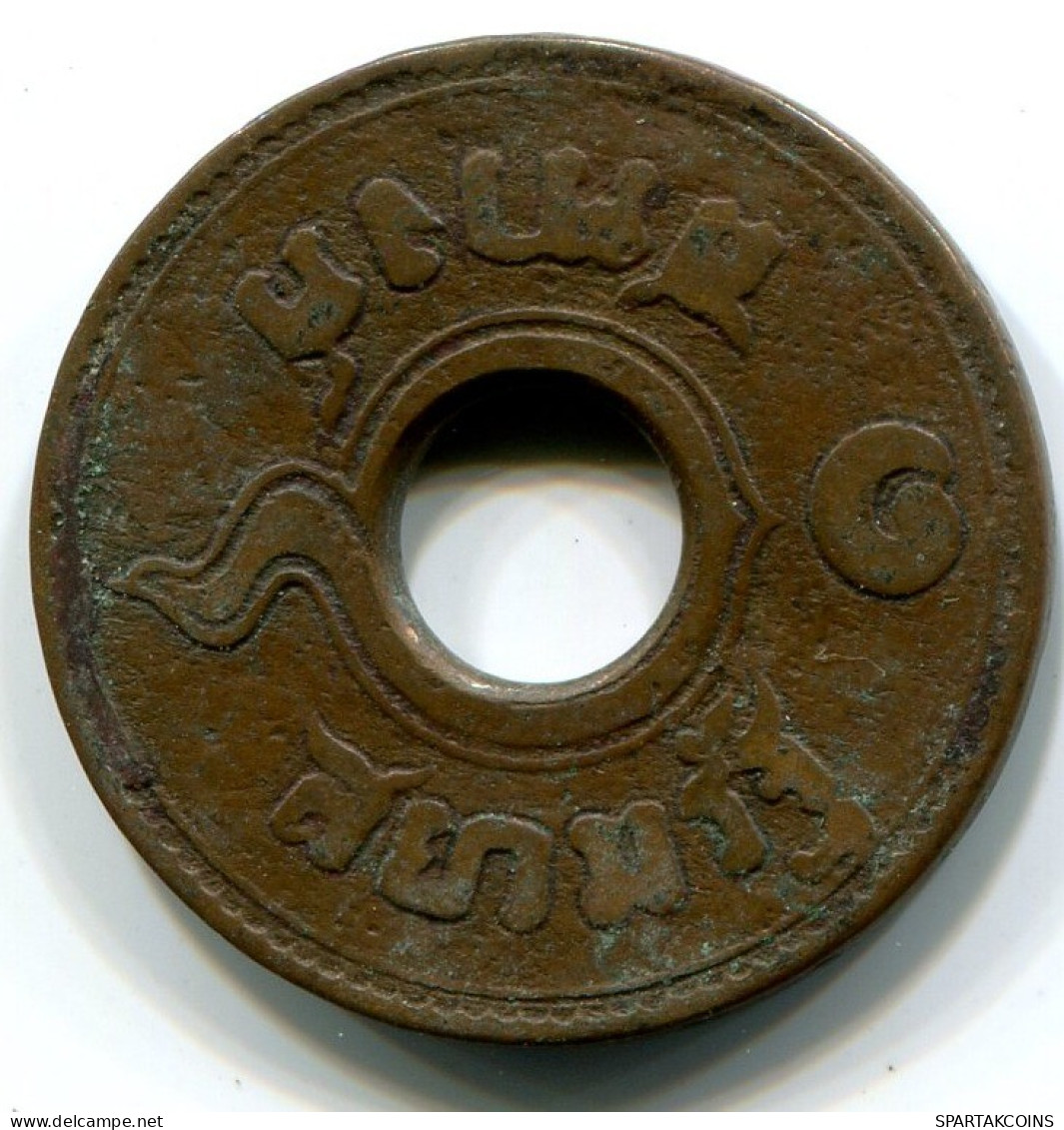 1 SATANG 1908-1937 THAILAND King RAMA VIII Coin #W10679.U.A - Thailand