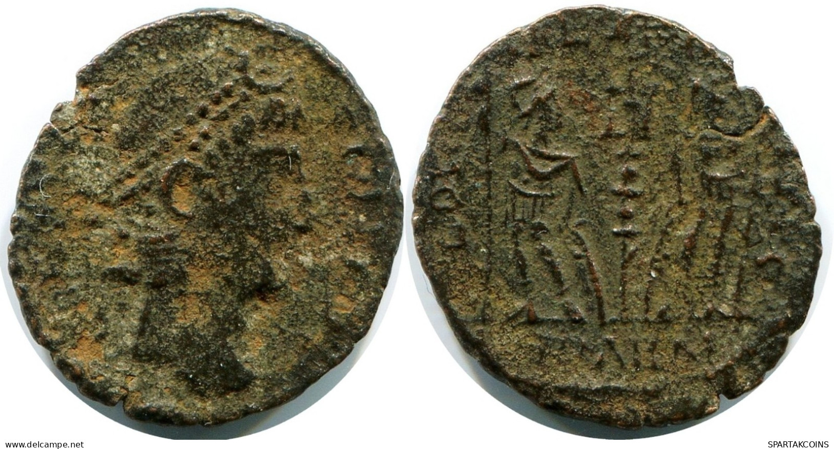 ROMAN Moneda MINTED IN ANTIOCH FOUND IN IHNASYAH HOARD EGYPT #ANC11304.14.E.A - Der Christlischen Kaiser (307 / 363)