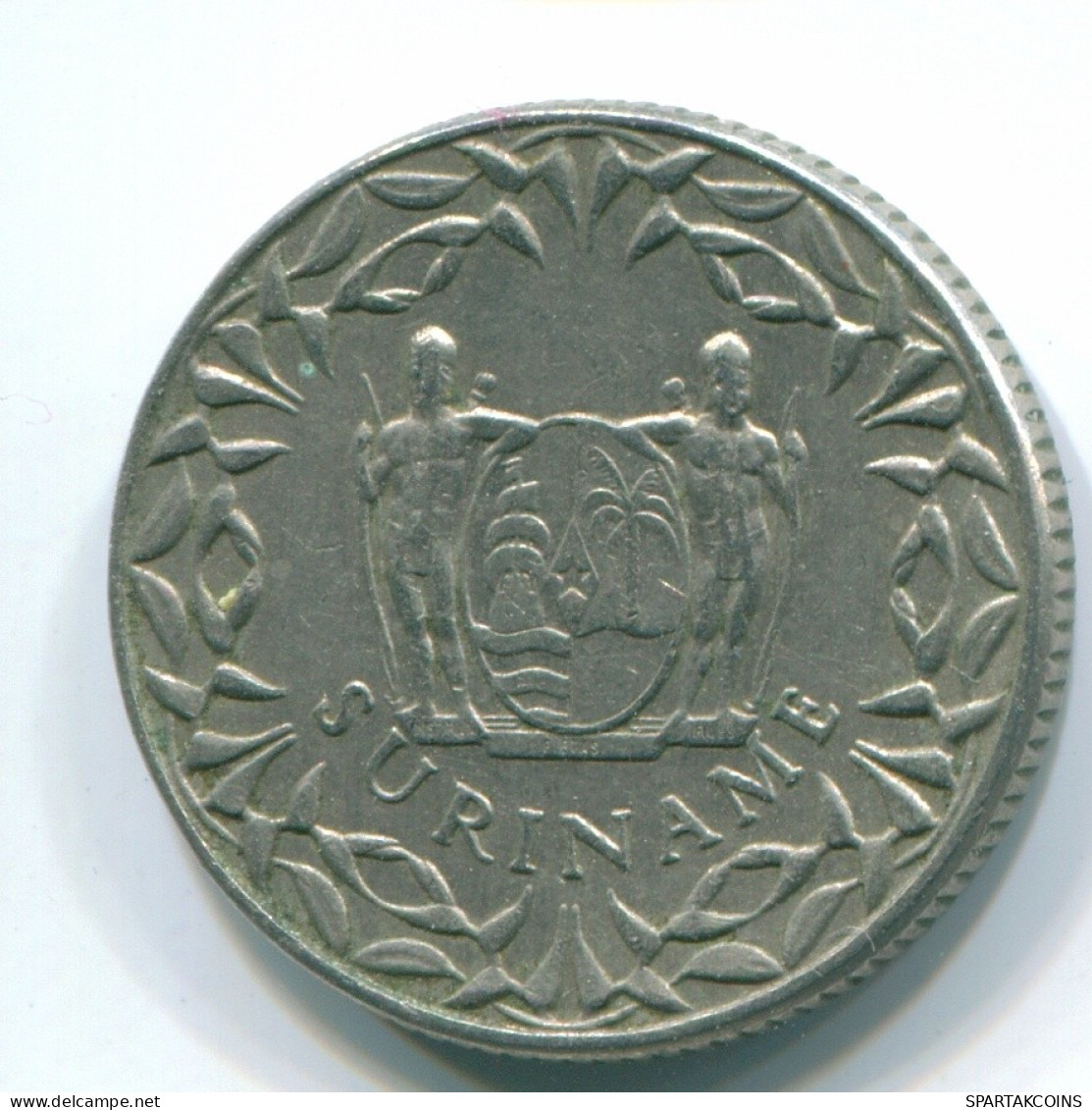 25 CENTS 1966 SURINAME Netherlands Nickel Colonial Coin #S11219.U.A - Surinam 1975 - ...