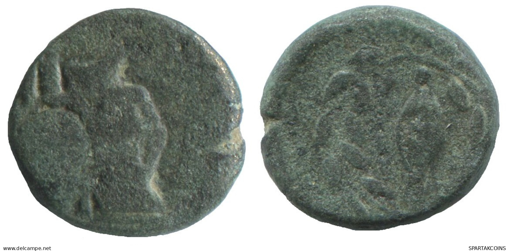 WREATH Ancient Authentic GREEK Coin 1.7g/12mm #SAV1213.11.U.A - Greek
