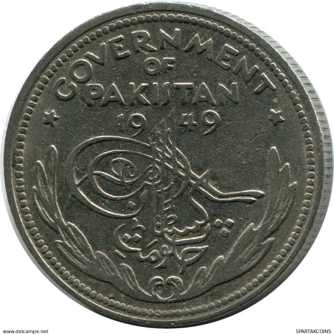 1/2 RUPEE 1949 PAKISTAN Pièce #AK268.F.A - Pakistan