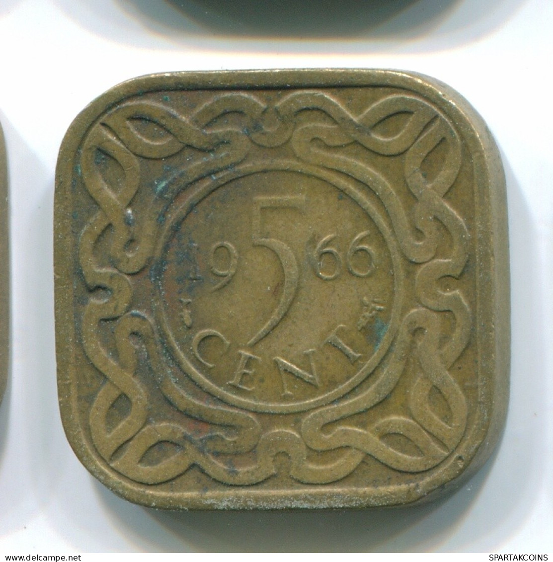 5 CENTS 1966 SURINAME Netherlands Nickel-Brass Colonial Coin #S12747.U.A - Surinam 1975 - ...