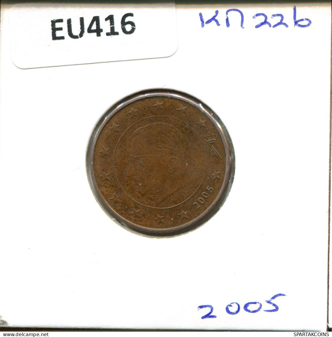 5 EURO CENTS 2005 BELGIEN BELGIUM Münze #EU416.D.A - Belgien